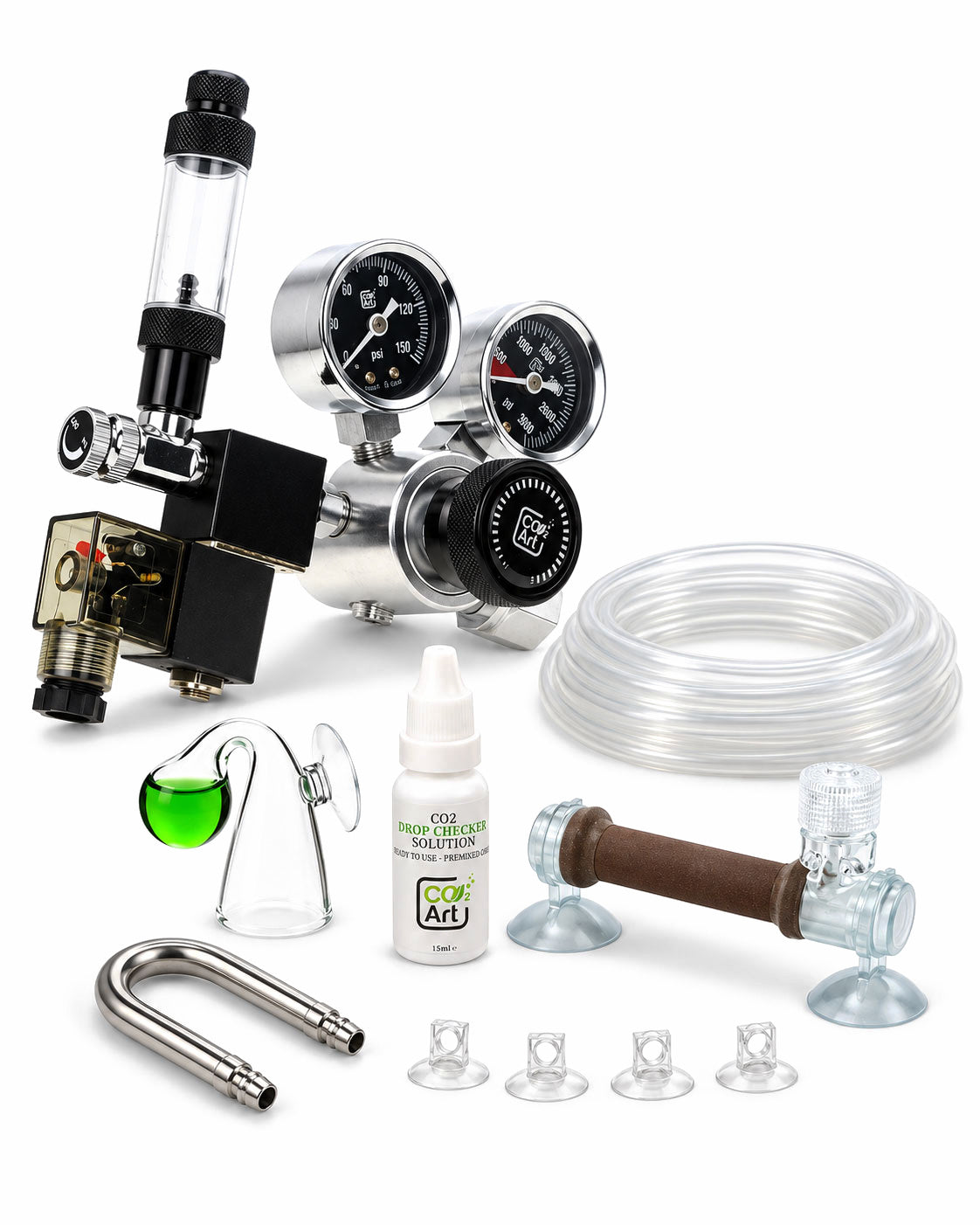 Pro-SE Series komplett CO2-system for akvarium med Flux_ diffusor i akvariet