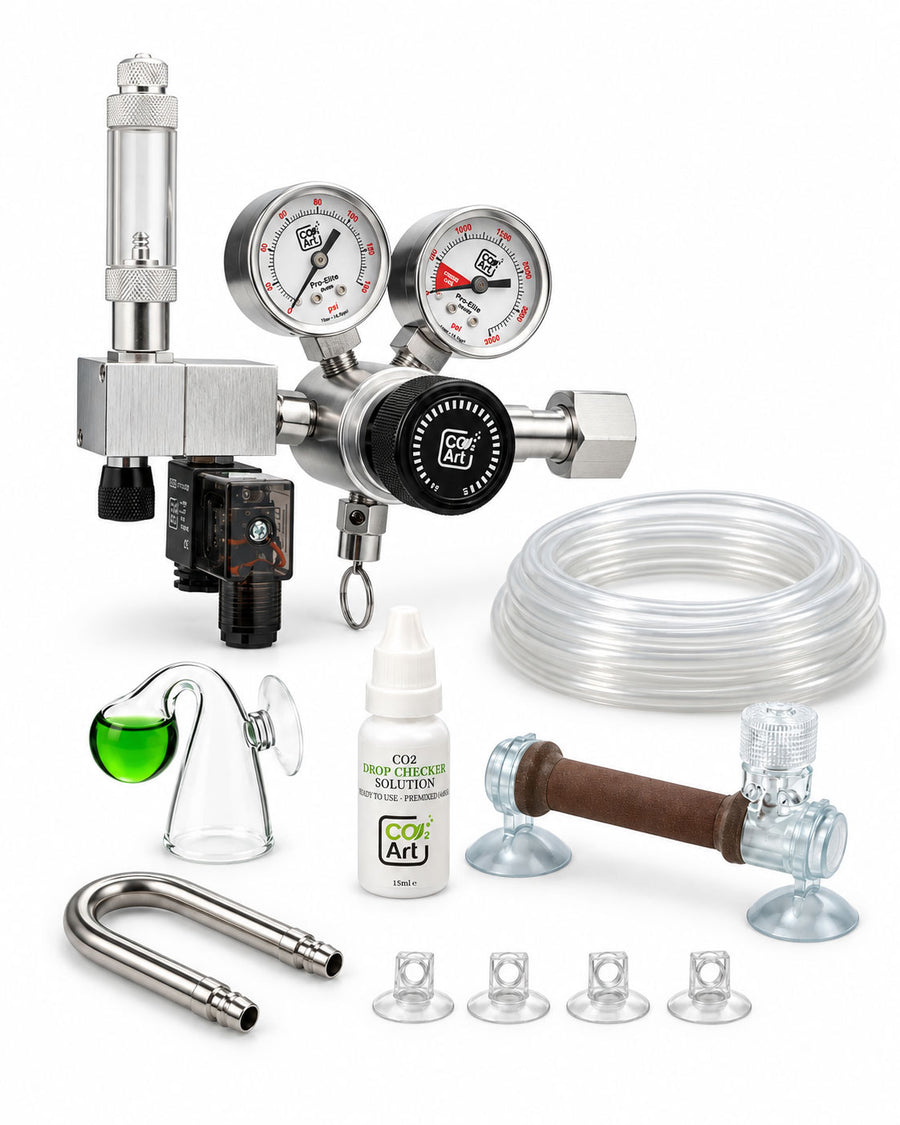 Ny Pro-Elite Series V2 komplett CO2-system for akvarium med innvendig Flux_-diffusor
