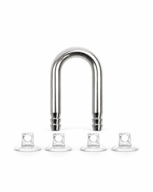 NY SS-Series U-bøyd slangekobling i rustfritt stål + 4x sugekopper